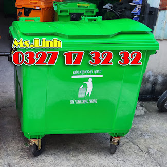 Thùng rác 1100 lít công cộng