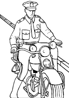 officer coloring page