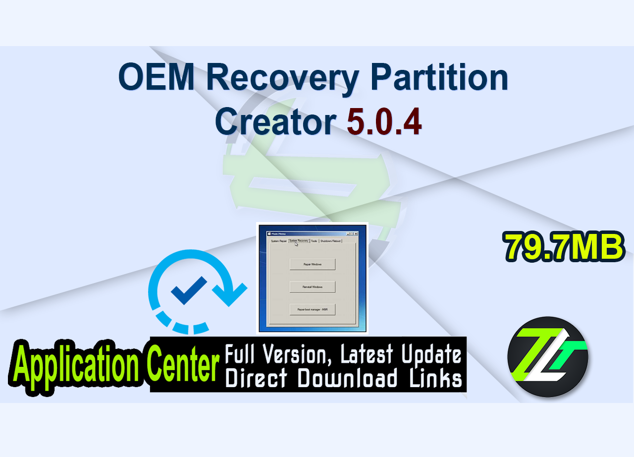 OEM Recovery Partition Creator 5.0.4