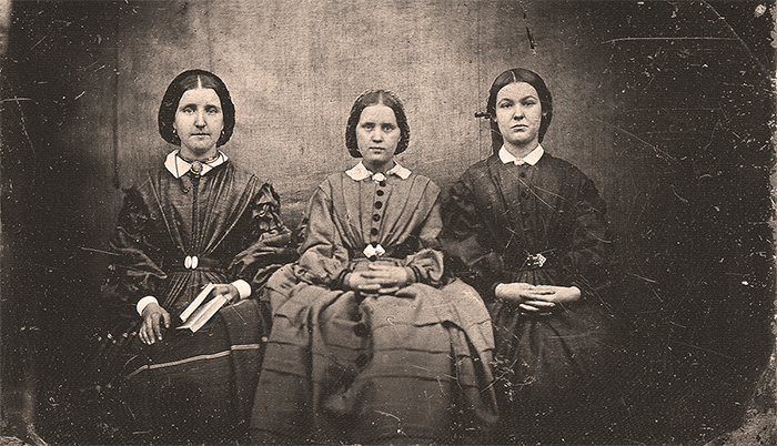 Charlotte, Emily y Anne, las hermanas Brontë