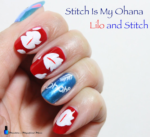 Lilo and Stitch Nail Design