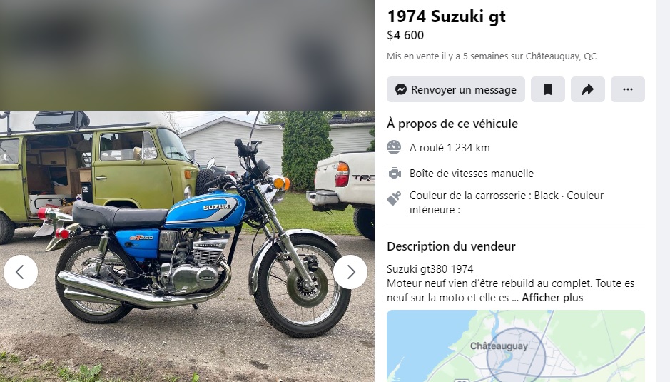 1974 - SUZUKI GT 380 - 3 CYL 2 TEMPS