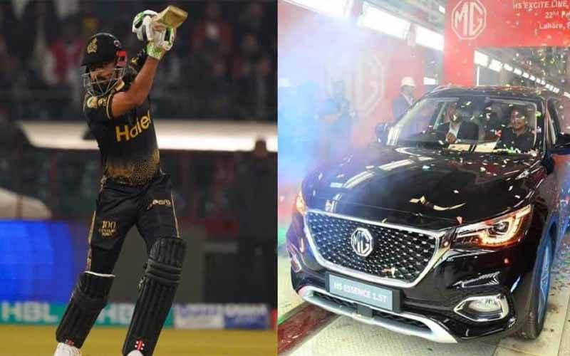 PSL 9: Peshawar Zalmi's Honor Javed Afridi gifts car to Babar Azam on his brilliant century