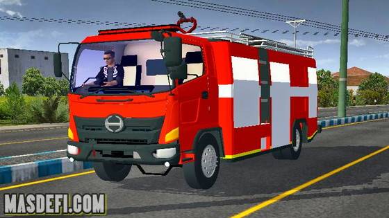 Mod Bussid Truck Damkar Hino 500