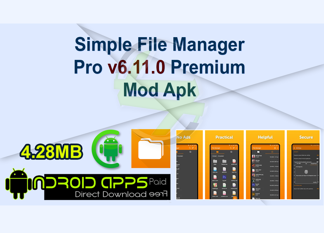 Simple File Manager Pro v6.11.0 Premium Mod Apk