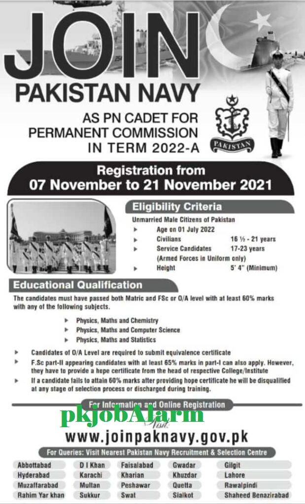 Join Pakistan Navy As PN Cadet || Pak Navy Jobs 2021 Onlion Registration