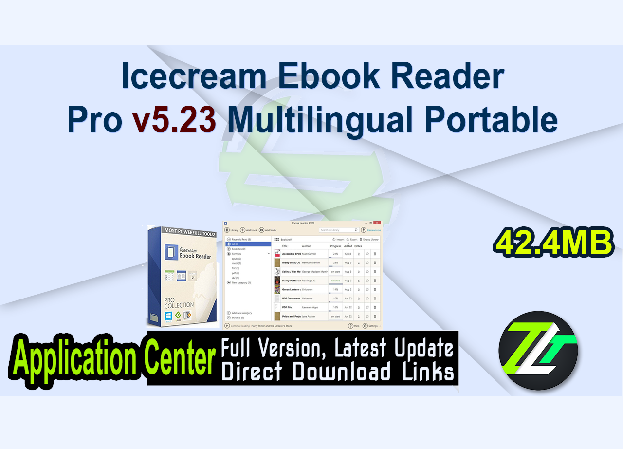 Icecream Ebook Reader Pro v5.23 Multilingual Portable