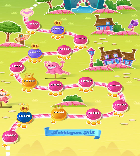 Candy Crush Saga level 10401-10415