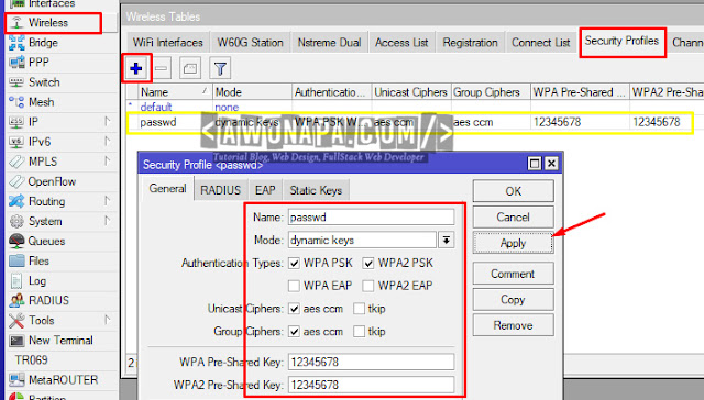 Konfigurasi Security Profile