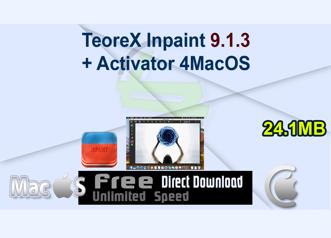 TeoreX Inpaint 9.1.3 + Activator 4MacOS