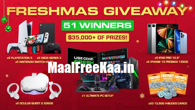 51 Winners Get Free New Year gift iPhone 13 Max Pro