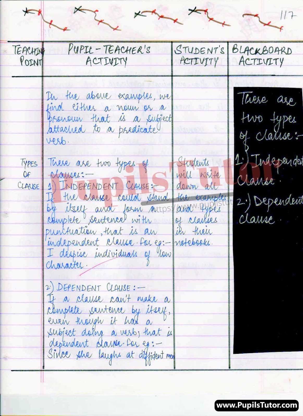 BED, DELED, BELED, BA B.Ed Integrated, B.Com B.Ed, BSC BEd, BTC, BSTC, M.ED, DED And NIOS Teaching Of English Grammar Class 4th 5th 6th 7th 8th 9th, 10th, 11th, 12th Digital Lesson Plan Format On Phrases And Clauses Topic – [Page And Pic Number 5] – https://www.pupilstutor.com/