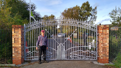 The new gates at New Ferry Butterfly Park