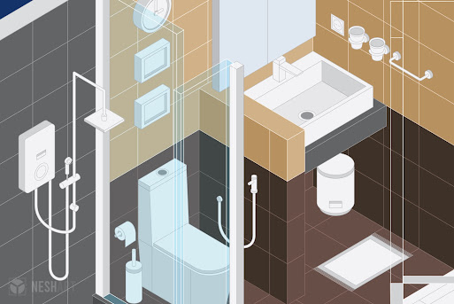 How to Draw Isometric Bathroom Interior in Adobe Illustrator
