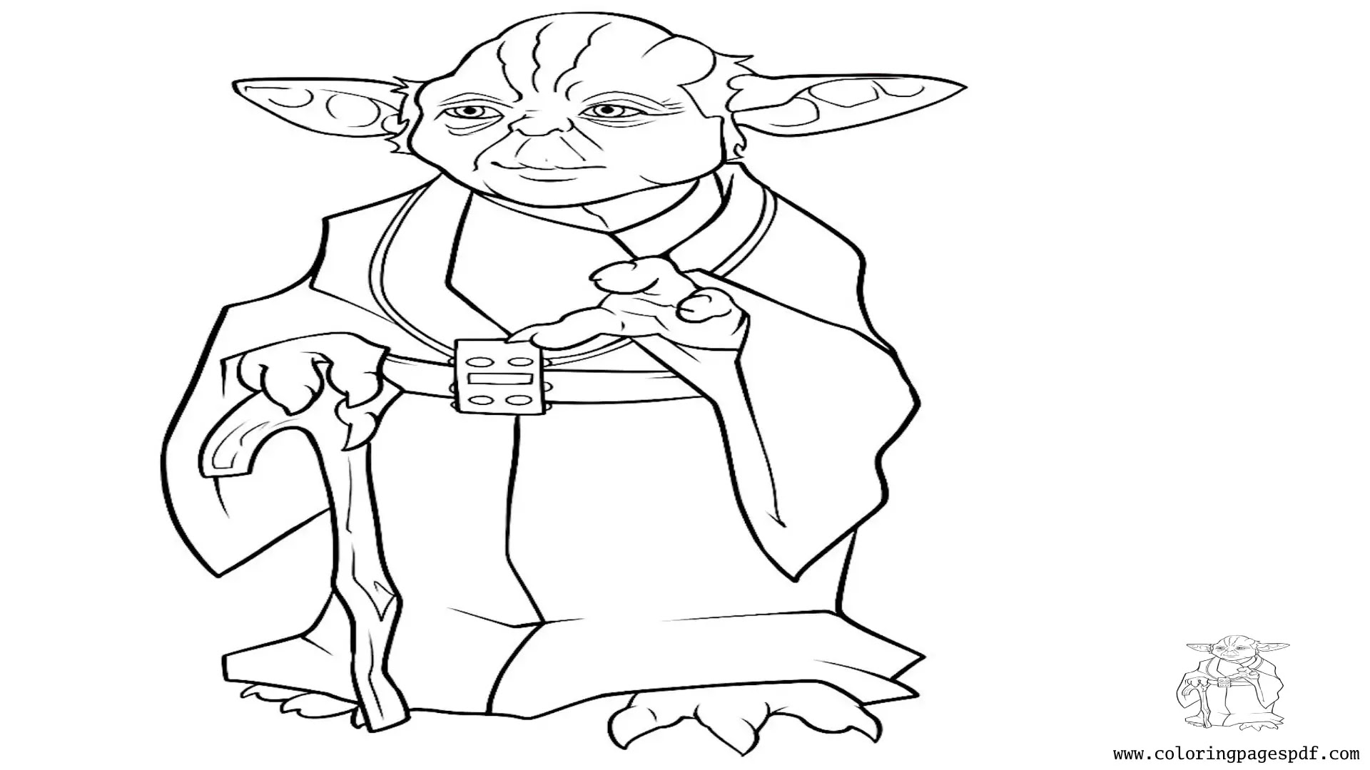 Coloring Pages Of Yoda