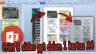 Cara Supaya Print 8 Slide PowerPoint Dalam 1 Kertas A4 Agar Hasilnya Bagus dan Rapi