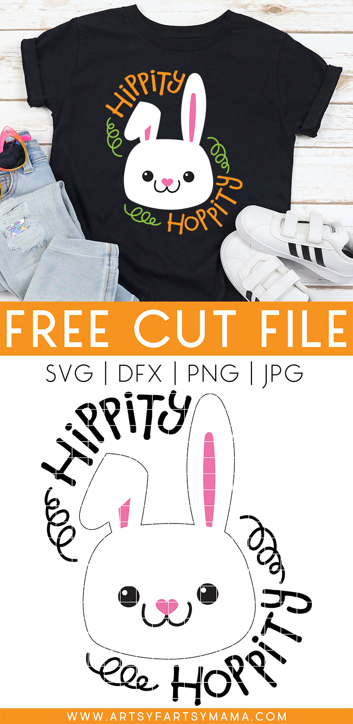 Free "Hippity Hoppity" Easter SVG Cut File