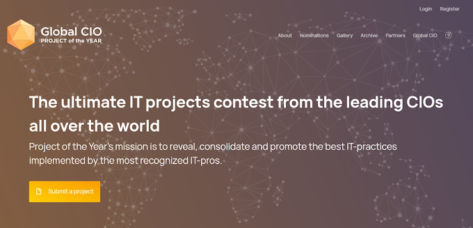 Project of the Year"contest by the international IT community Global CIO  open