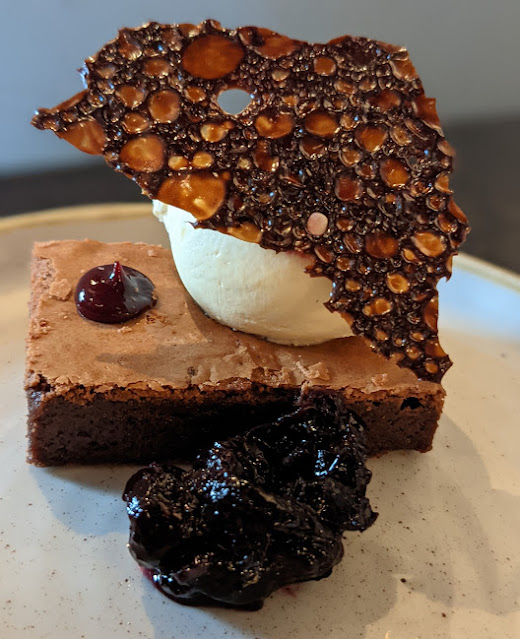 Sunday Lunch at Nest on Chillingham Road ~ A Review  - brownie dessert