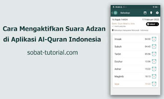 Cara Mengaktifkan Suara Adzan di Aplikasi Al-Quran Indonesia