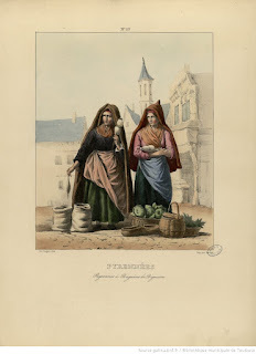 Название :  Pyrénées - Paysannes de Bagnères de Bigorre Автор  :  Pingret, Édouard (1788-1875). Illustrateur