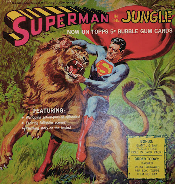 1966 Topps : Superman In The Jungle - Test Display Box