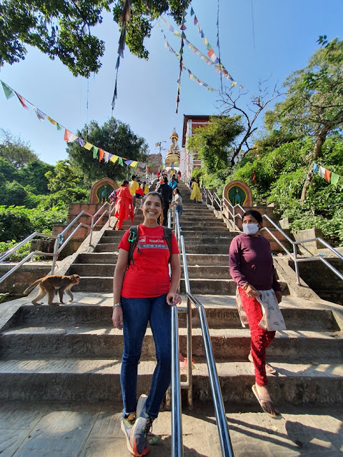 Templo dos Macacos de Swayambhunath em Kathmandu