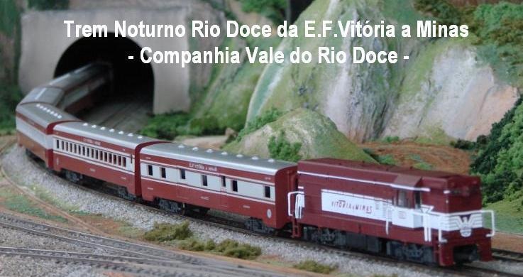 Trem Noturno Rio Doce da Estrada de Ferro Vitória a Minas - Companhia Vale do Rio Doce