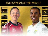 Keegan Petersen, Heather Knight ICC players of the month for January 2022.