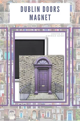 Dublin doors magnet featuring a purple door