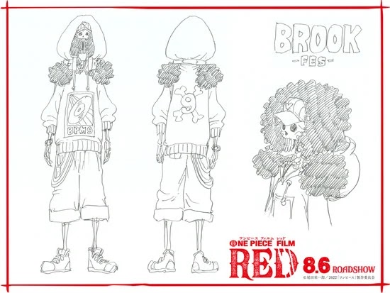 One Piece Film Red revela los diseños de personajes de los Mugiwara.