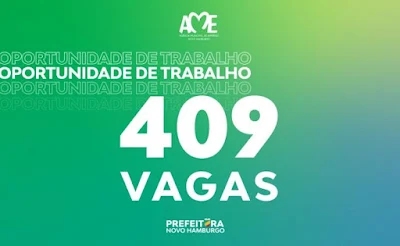 Vinculada à Diretoria do Trabalho, a Agência Municipal de Emprego (AME) de Novo Hamburgo está com as oportunidades de empregos abertas (lista abaixo) em sua unidade. Para se candidatar a uma das vagas, basta o candidato comparecer à Agência, que fica na Rua Joaquim Pedro Soares, número 349, no Centro, de segunda-feira a sexta-feira, das 08h às 16h, com a carteira de trabalho.
