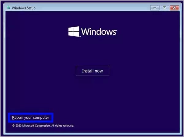 7-repair-your-computer-setup-option-win10