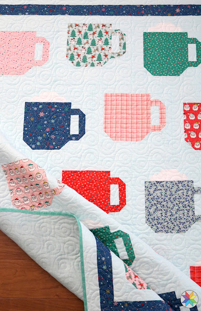 Mod Mugs quilt pattern by Andy Knowlton of A Bright Corner