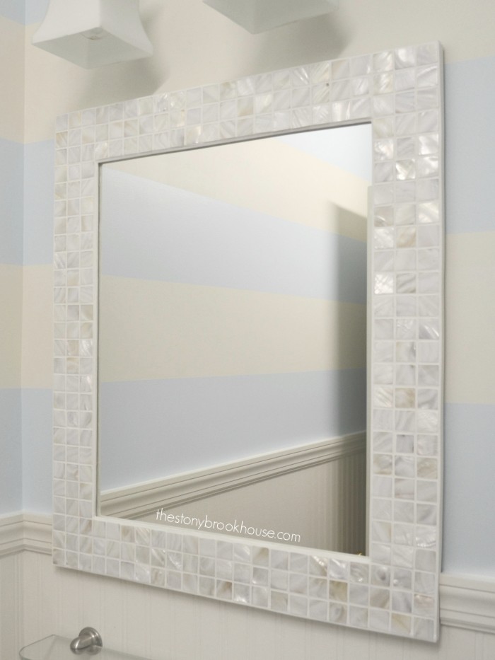 Finished DIY Tiled Mirror