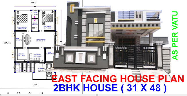 East Facing House Plan 2 Vasthurengan Com