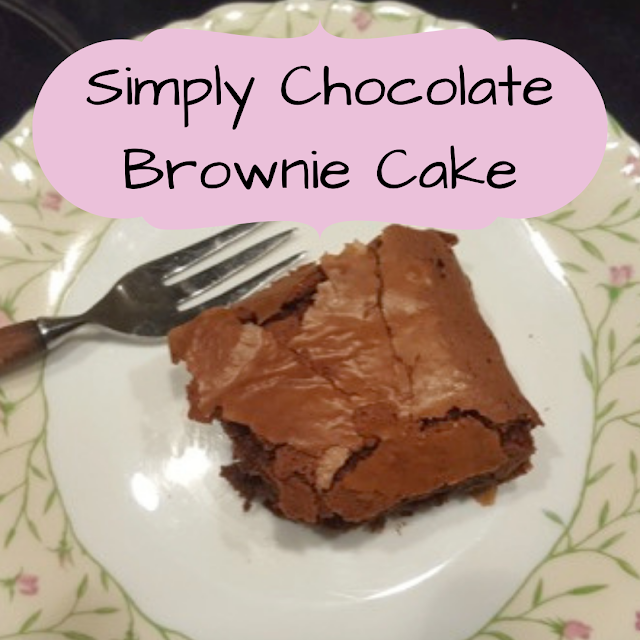 Simply Chocolate Brownie Cake (nut free)