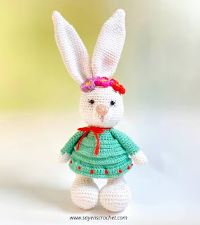 PATRON GRATIS CONEJA AMIGURUMI 48389 🐰