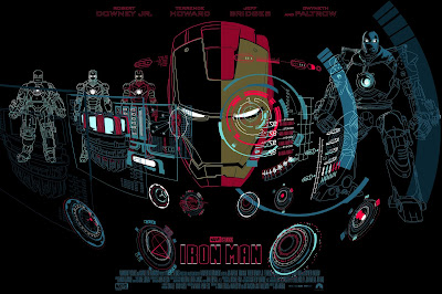 New York Comic Con 2021 Exclusive Iron Man Screen Print by Raid71 (Chris Thornley) x Grey Matter Art