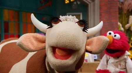 Female Sesame Street Characters Gladys the Cow