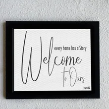 Buy Welcome to our story wall frame, framed print online in Abuja, Nigeria