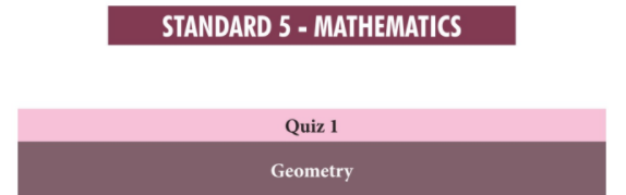 5th Maths Basic Quiz Answer key