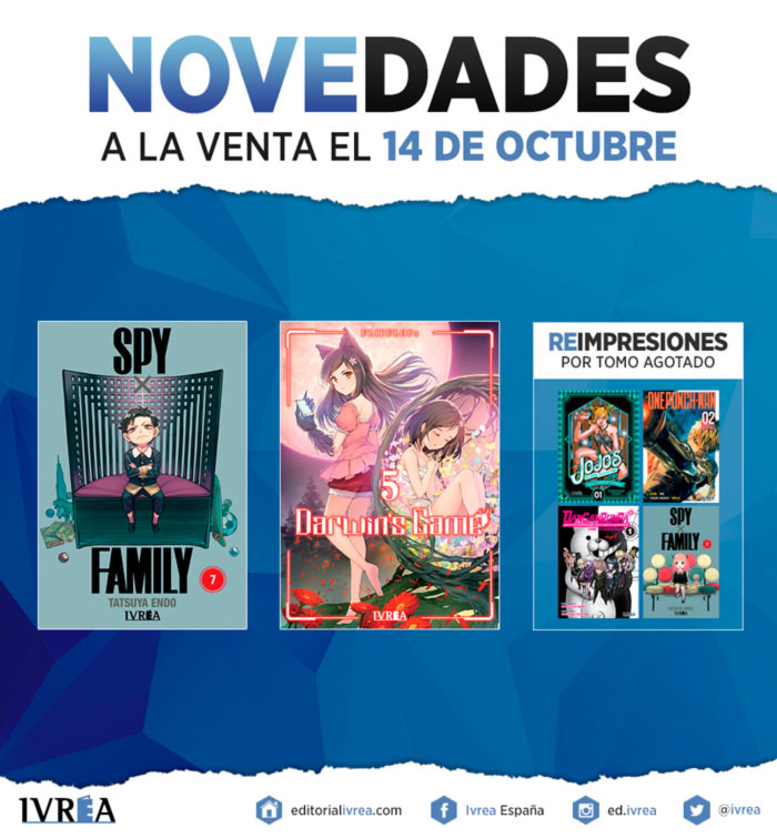 Novedades Ivrea 14 de octubre 2021 - manga