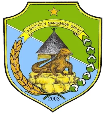 Logo / Lambang Kabupaten Manggarai Barat - Latar (Background) Putih & Transparent (PNG