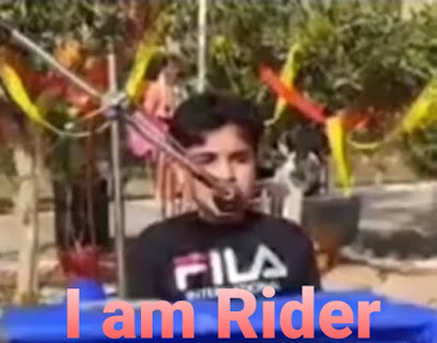 I am Rider Funny School boy meme template