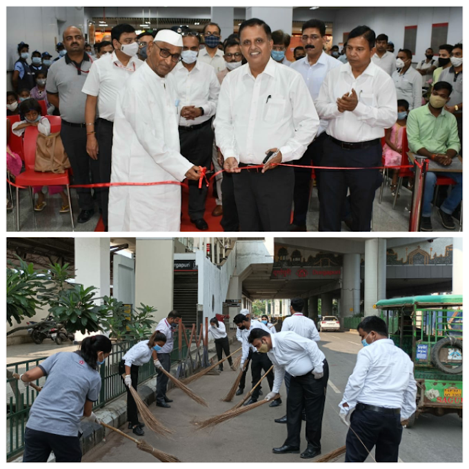 मेट्रो स्टेशनों पर यूपीएमआरसी ने चलाया स्वच्छता अभियान, हुसैनगंज मेट्रो स्टेशन पर लगी विशेष फ़ोटो प्रदर्शनी