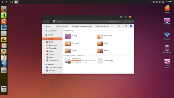 Tema Linux Untuk Windows 10 – Ubuntu SkinPack