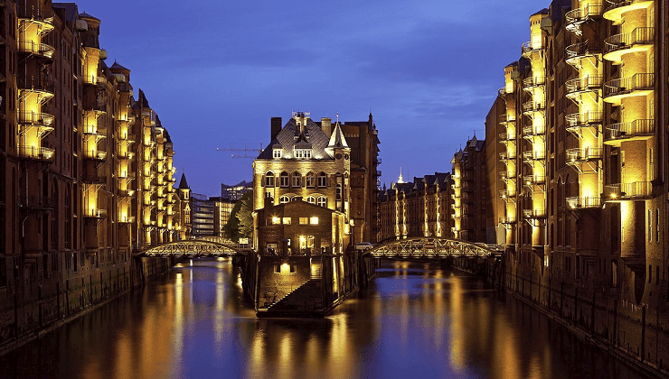 The Warehouse District in Hamburg, Germany