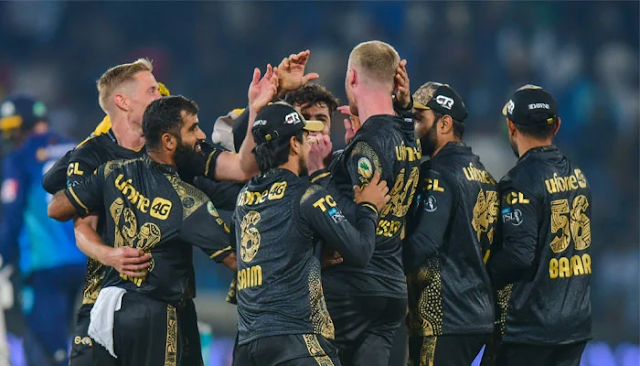 "Peshawar Zalmi topple Multan Sultans in a gripping PSL 9 showdown, claiming victory in a thrilling encounter."