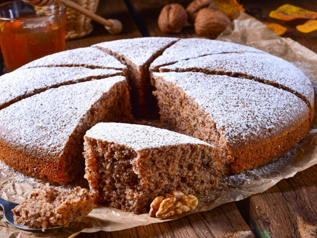 Gâteau moelleux aux noix